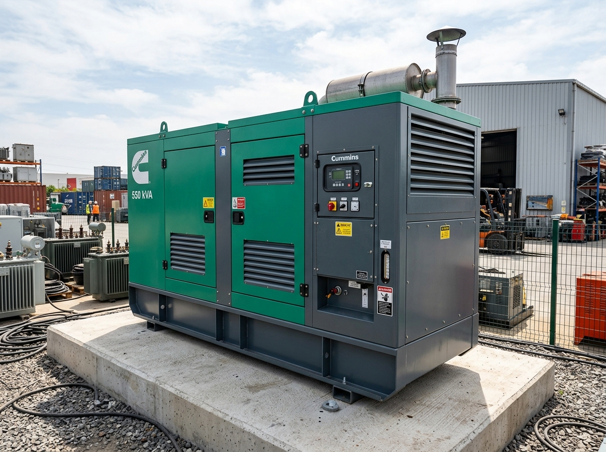 Cummins 550 kVA Kabinli Dizel Jeneratör Grubu